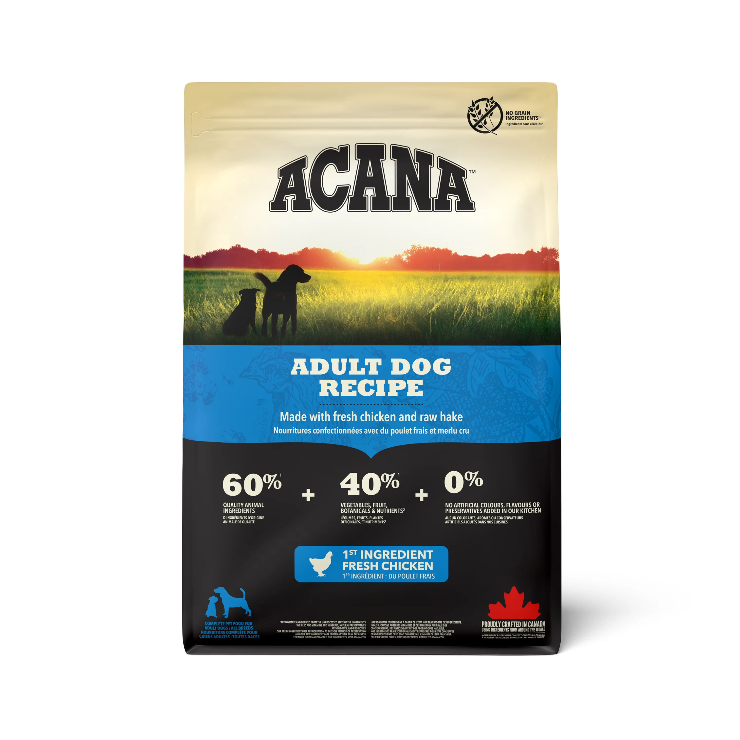 Breathable ACANA Adult Dry Dog Food with Chicken Turkey Fish Stylish