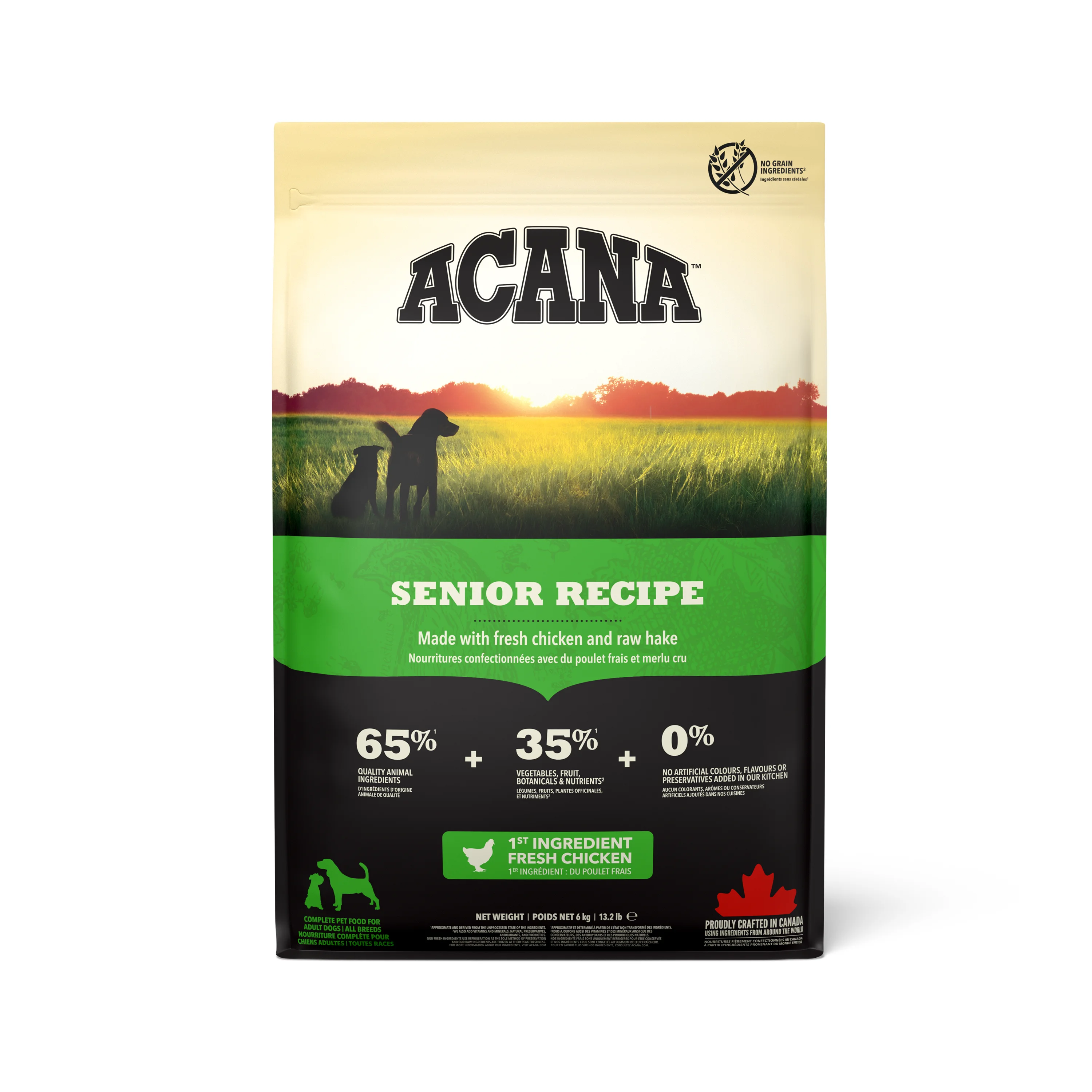 Genuine ACANA Senior Dry Dog Food with Chicken Turkey Fish Top-Quality