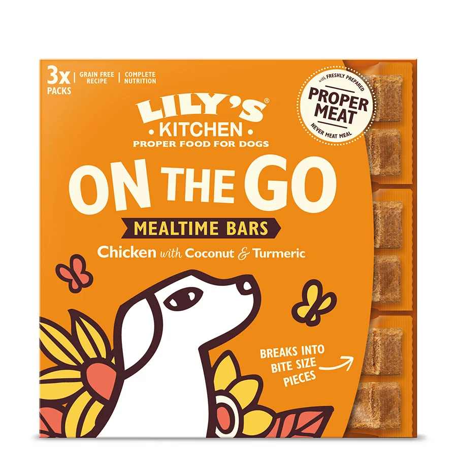 Safe Lily x27 s Kitchen On-The-Go Bar Chicken Dog Treats 3x40g Secure