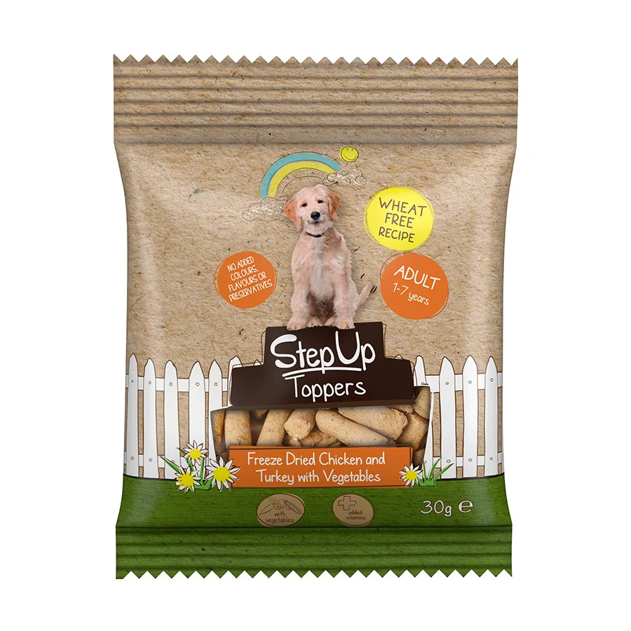 Fine Crafted Step Up Naturals ze Dried Adult Dog Food Chicken Turkey 30g Elegant