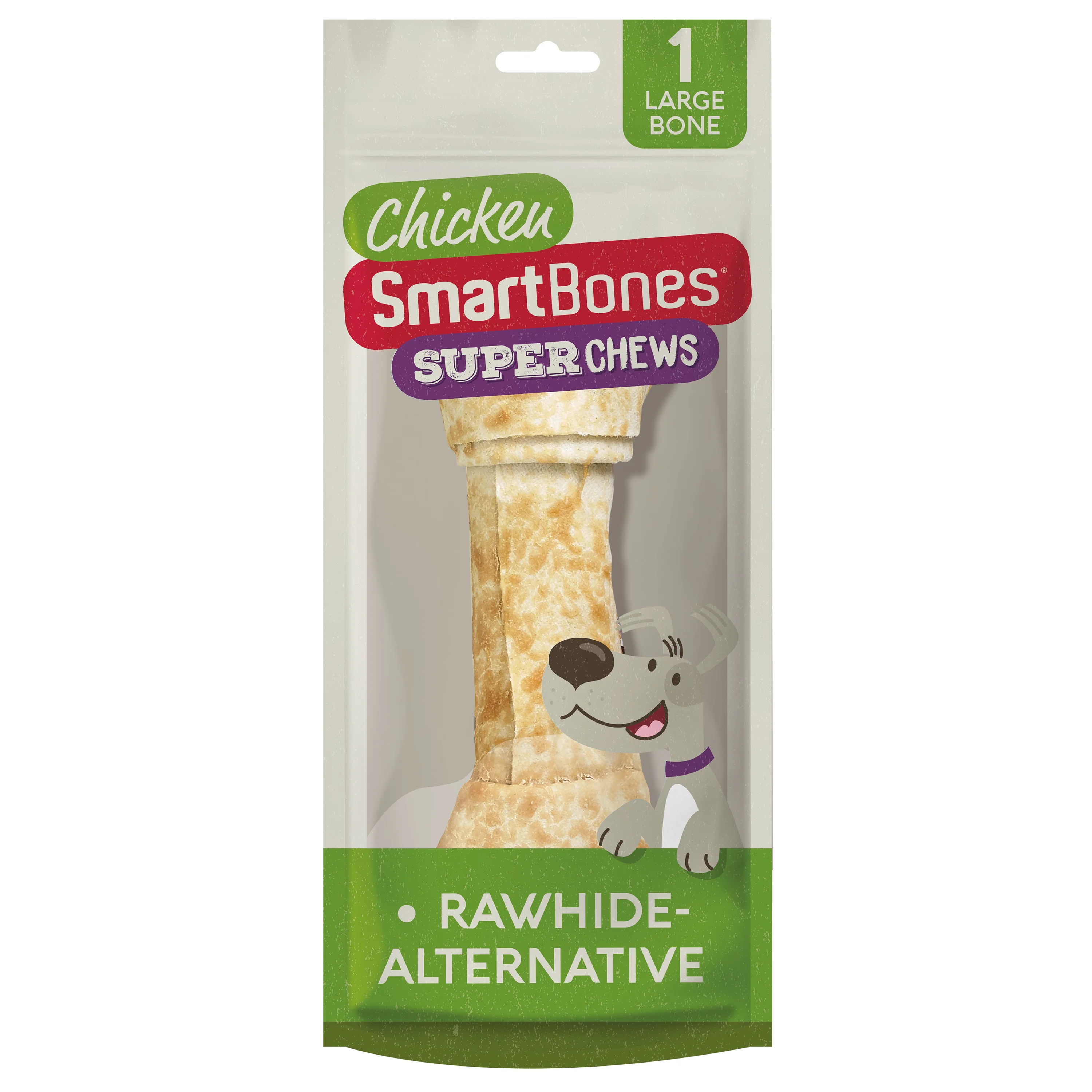 Solid SmartBones SuperChews Large Dog Treats Chicken Bone 85g Elite