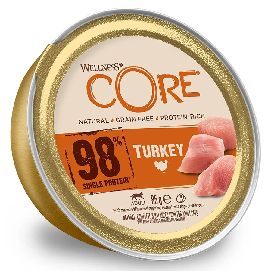 Breathable Wellness Core Complete Wet Adult Cat Food Turkey 85g Durable