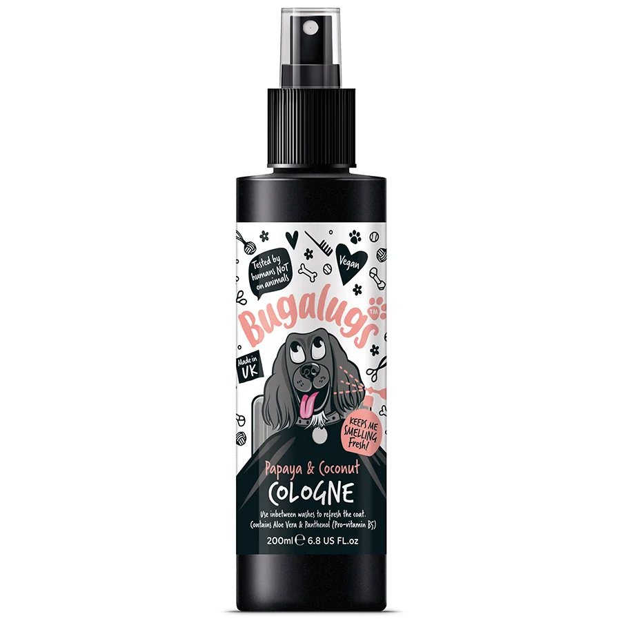 Luxury Bugalugs Deodorising Cologne Spray for Dogs 200ml Reusable