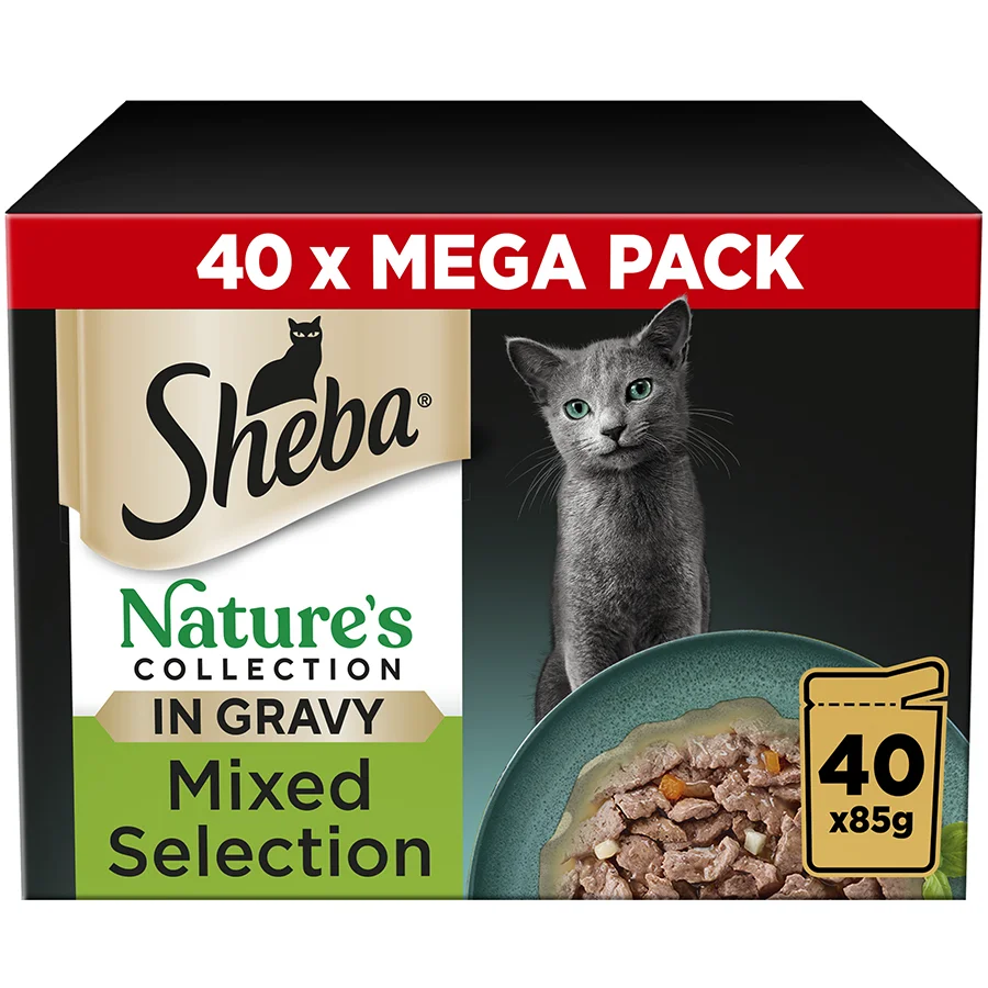 Effective Sheba Natures Collection Wet Adult Cat Food Mixed Selection 40x85g Premium