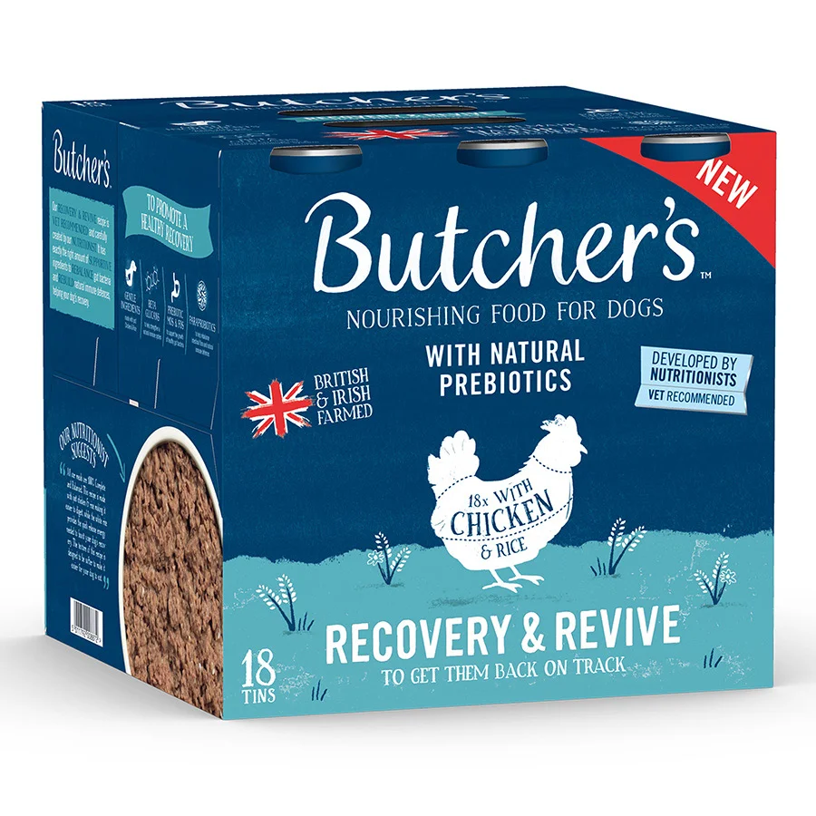 High-End Butcher x27 s Recovery Revive Adult Dog Wet Food Chicken 18x390g Sustainable
