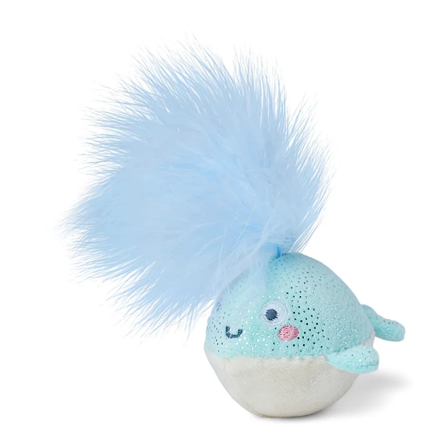 Original Pets at Home Kitten Narwhale Tumbler Toy Selected