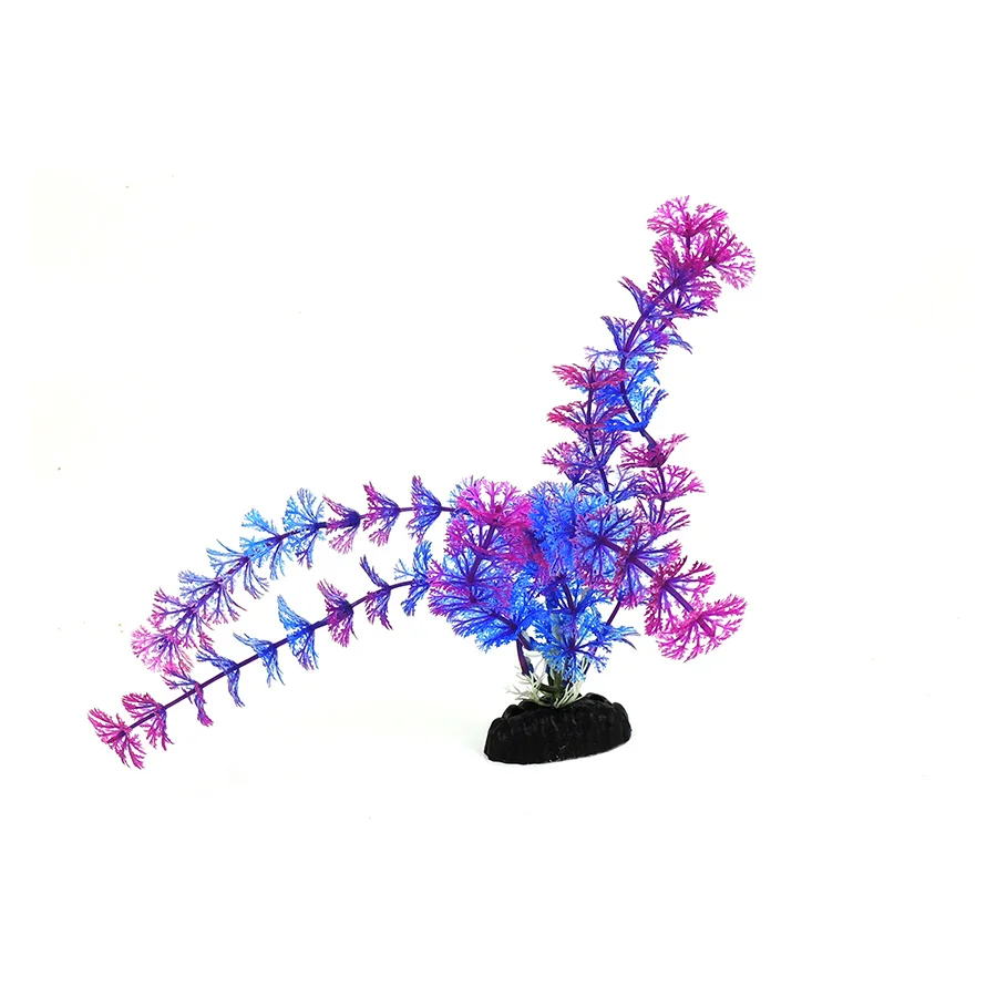 Superior Classic Aquatics Leaf Plant Blue Purple Small Reusable