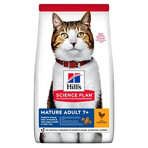 Enhanced Hill x27 s Science Plan Mature Dry Adult Cat Food Chicken Flavour 3kg Top-Quality