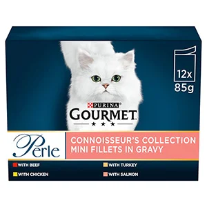 Consistent Gourmet Perle Connoisseurs Collection Gravy Wet Adult Cat Food 12 x 85g Detailed