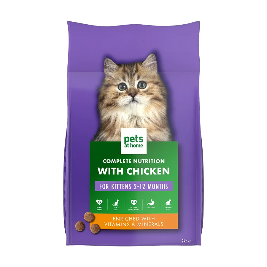 Proven Pets at Home Complete Nutrition Dry Kitten Food with Chicken 2kg Exceptional