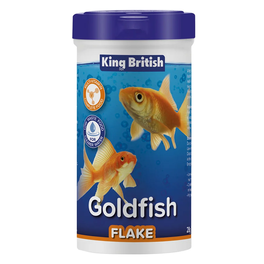 Unique King British Goldfish Flake Food Long-Lasting