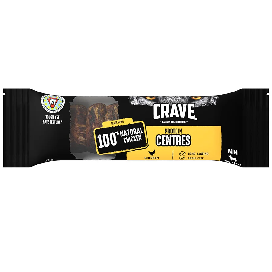Expertly Made Crave Protein Centres Mini Dog Treats 72g Innovative