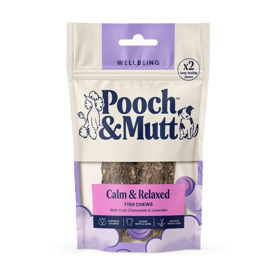 Smart Pooch and Mutt Calming Fish Hides Dog Treats 90g Contemporary