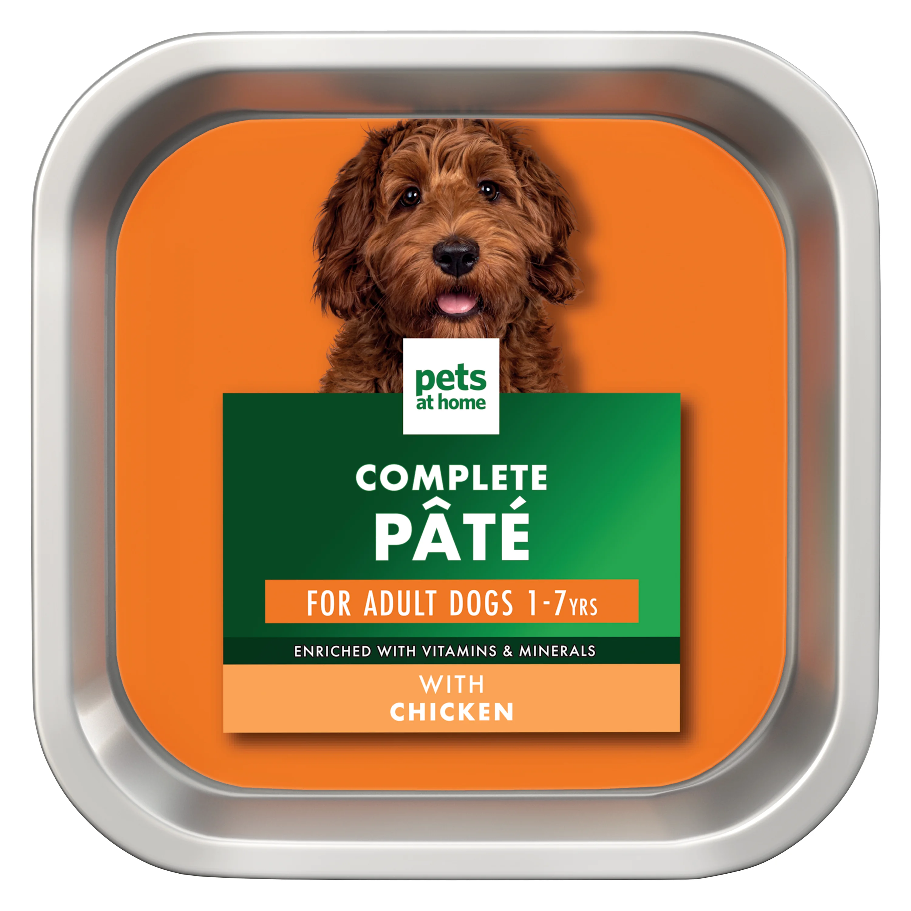 Traditional Pets at Home Complete Pate Adult Wet Dog Food Chicken Premium Material