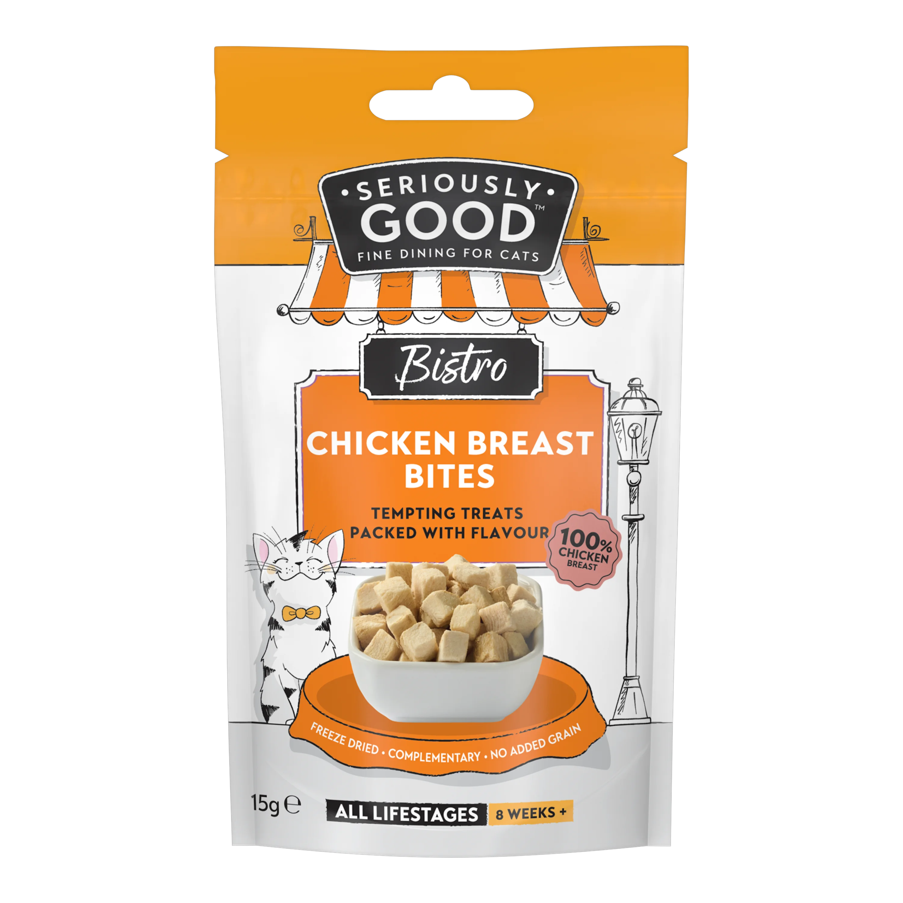 Next-Generation Seriously Good ze Dried Chicken Breast Cat Treats 15g Minimalist