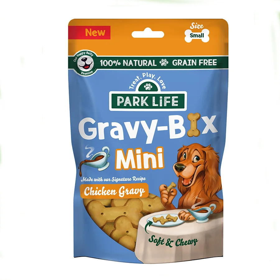 High-Performance Park Life Gravy-Bix Mini Chicken Dog Treats 100g Exceptional