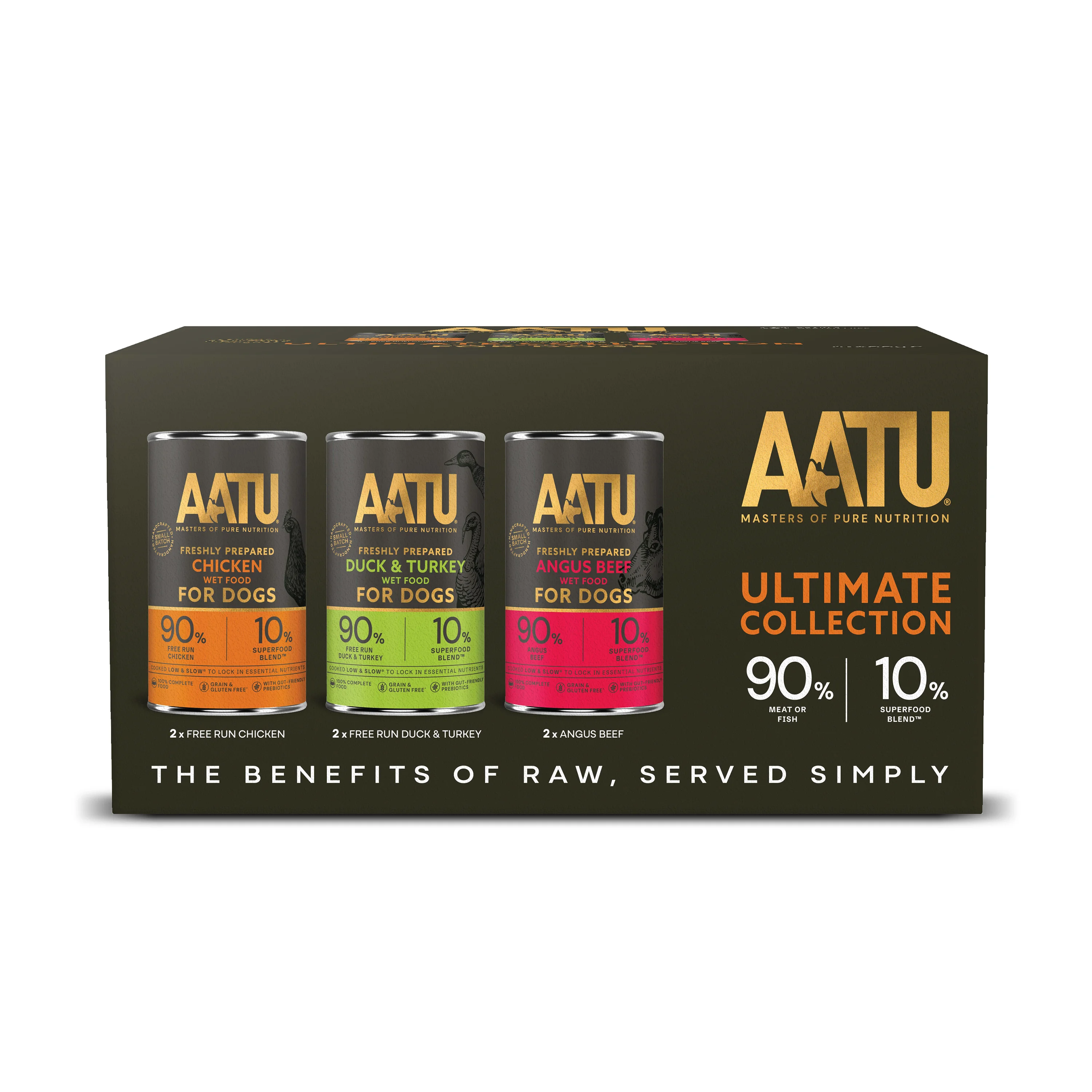 Comfortable AATU 90 10 Adult Wet Dog Food Variety Pack Premium