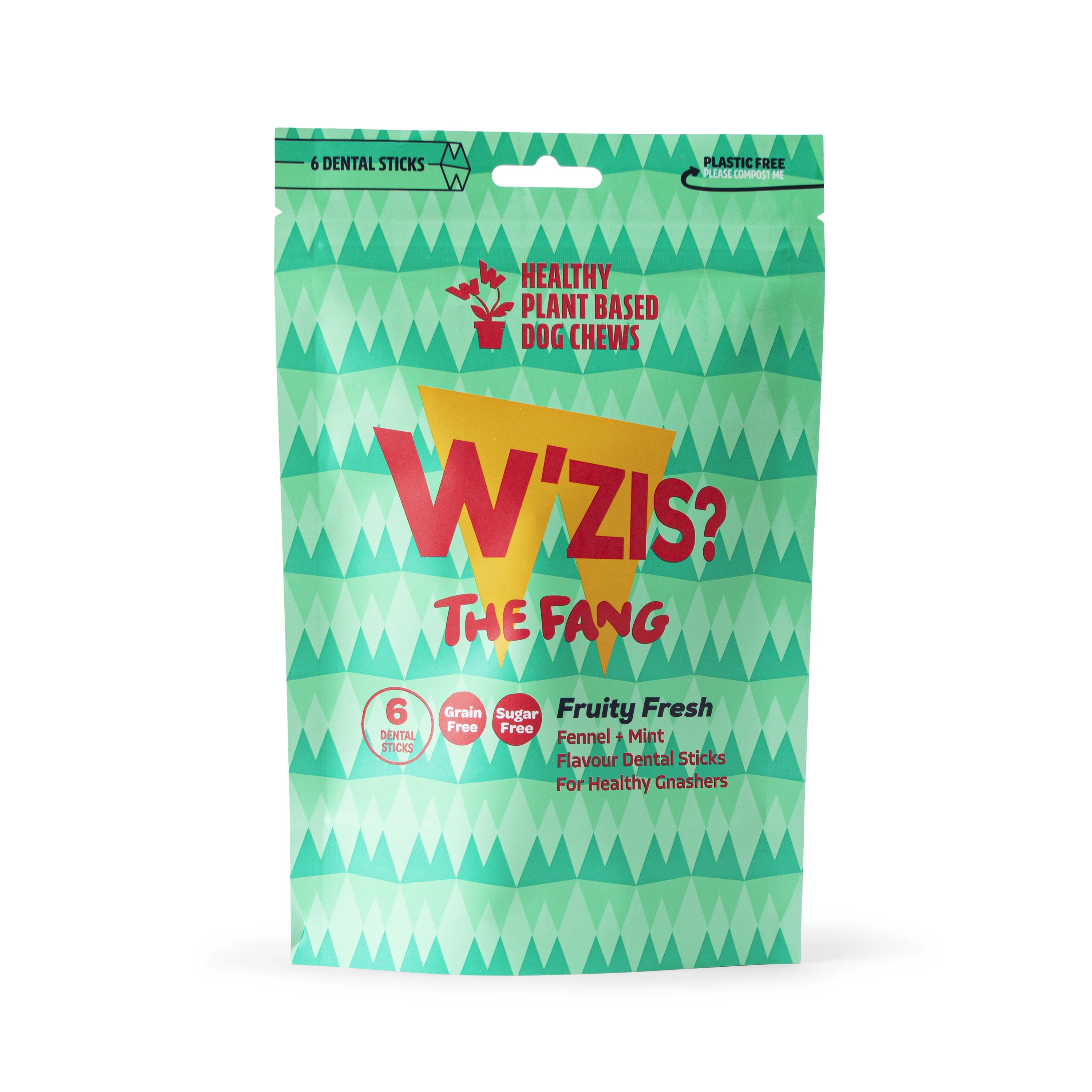 Trendy W x27 ZIS Fruity Fang Healthy Dog Dental Sticks x6 125g Luxury