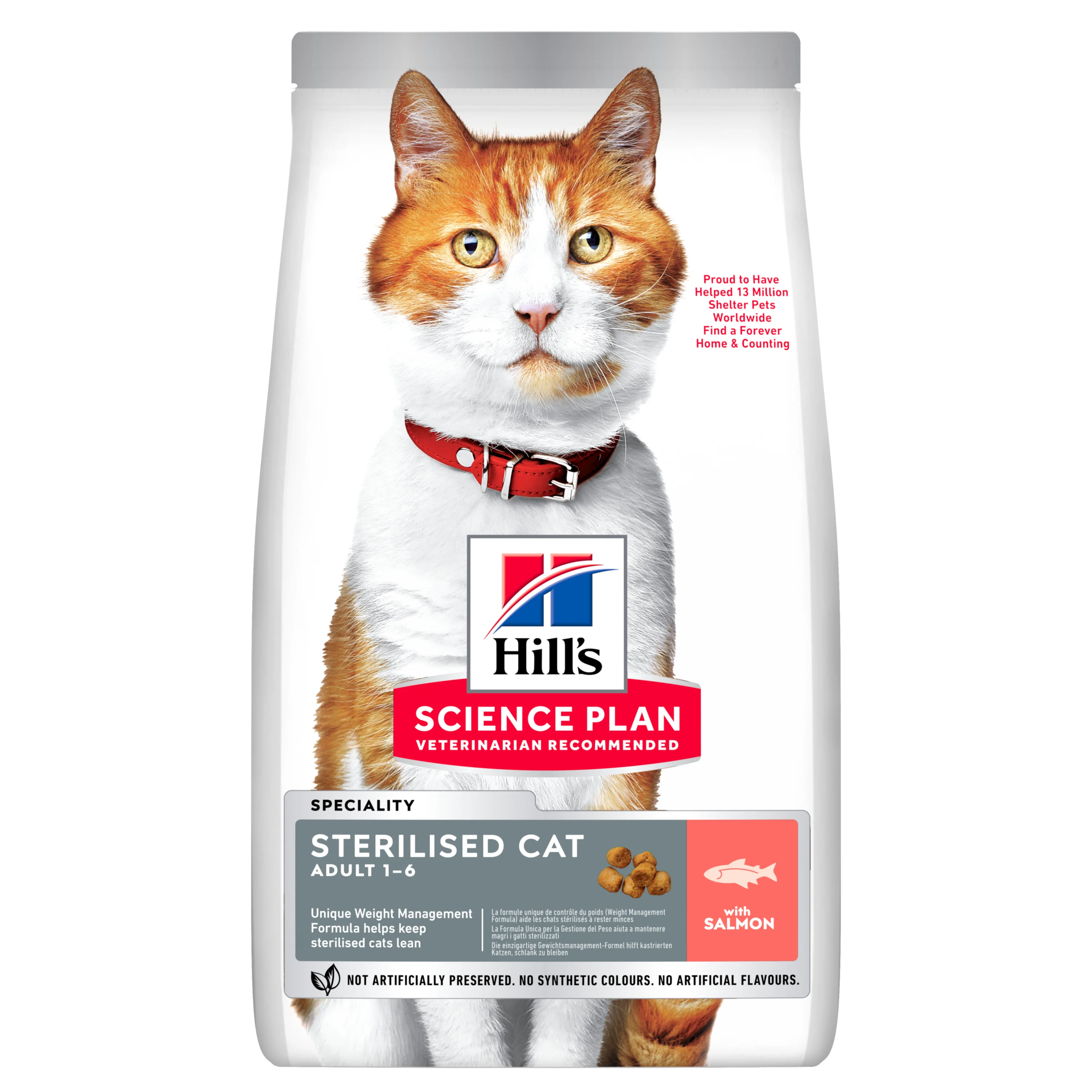 Healthy Hill x27 s Science Plan Sterilised Adult Dry Cat Food Salmon 10kg Smooth