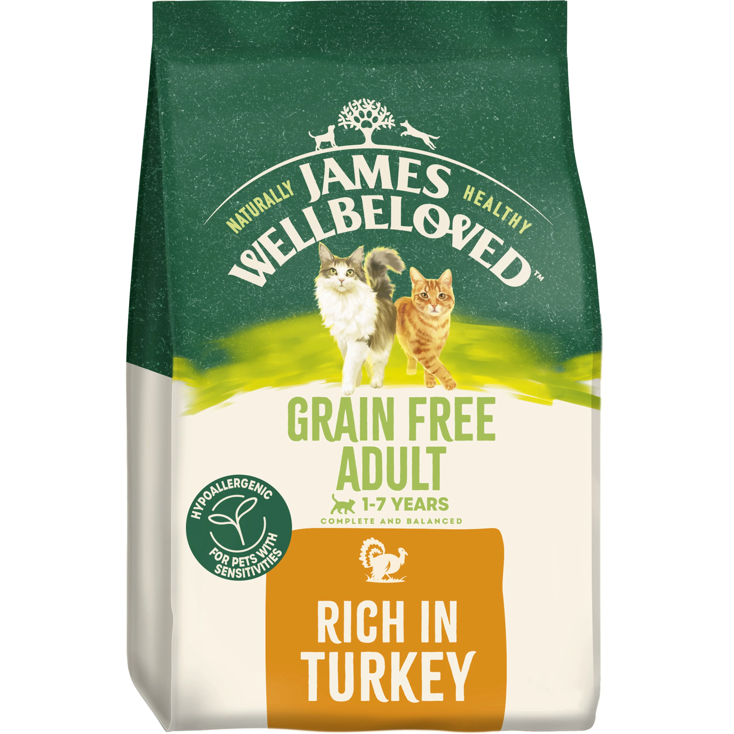 Specialty James Wellbeloved Grain Adult Dry Cat Food Turkey Superior